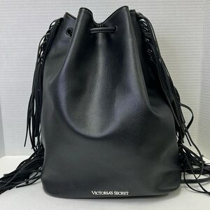 Victoria’s Secret Faux Leather Fringed Backpack/Tote